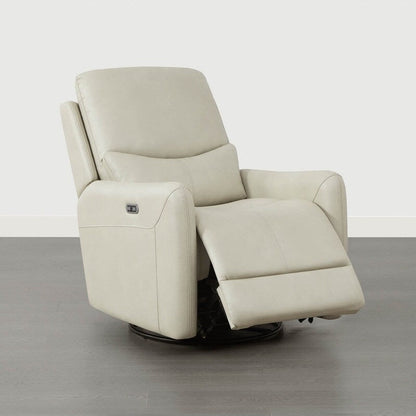 Fauteuil inclinable pivotant électrique Adalyn avec coussin lombaire