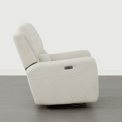 Fauteuil inclinable pivotant électrique Adalyn avec coussin lombaire