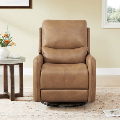 Fauteuil inclinable pivotant électrique Adalyn avec coussin lombaire