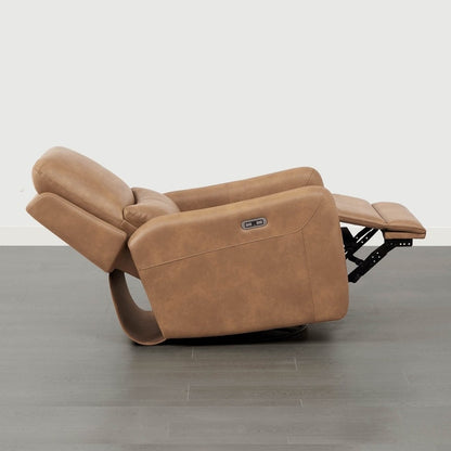 Fauteuil inclinable pivotant électrique Adalyn avec coussin lombaire