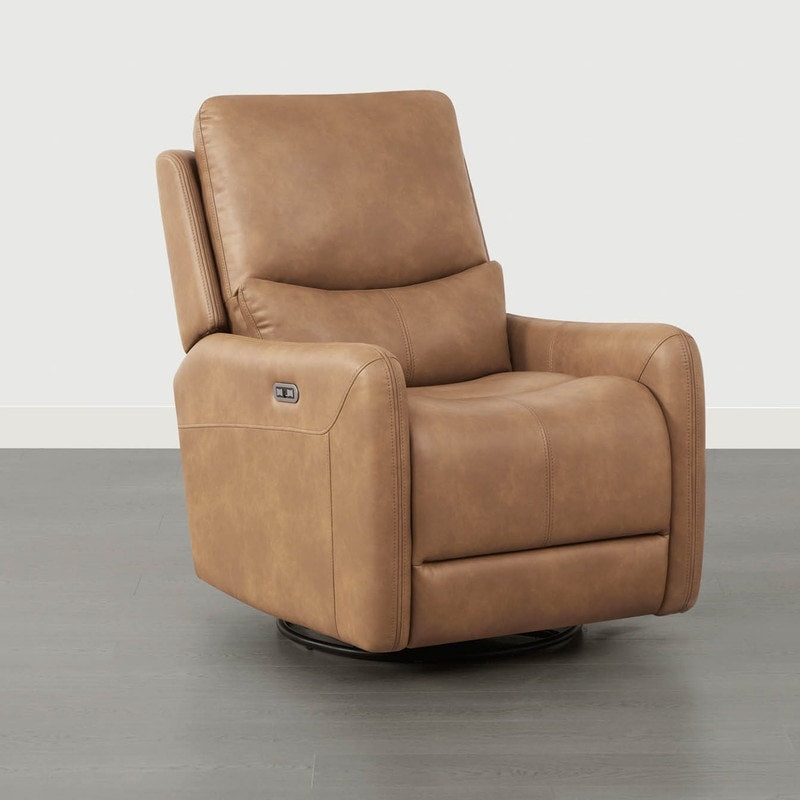 Fauteuil inclinable pivotant électrique Adalyn avec coussin lombaire