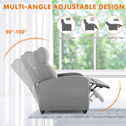 Fauteuil inclinable réglable en cuir PU avec 8 réglages de massage, support lombaire et double repose-pieds pour une relaxation ultime