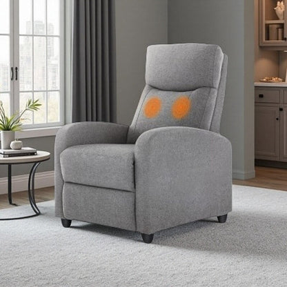 Fauteuil inclinable réglable en cuir PU avec 8 réglages de massage, support lombaire et double repose-pieds pour une relaxation ultime