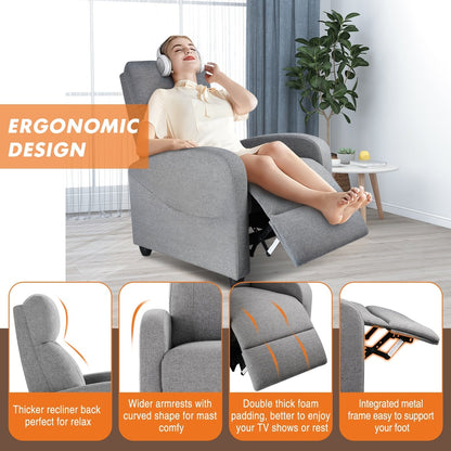 Fauteuil inclinable réglable en cuir PU avec 8 réglages de massage, support lombaire et double repose-pieds pour une relaxation ultime