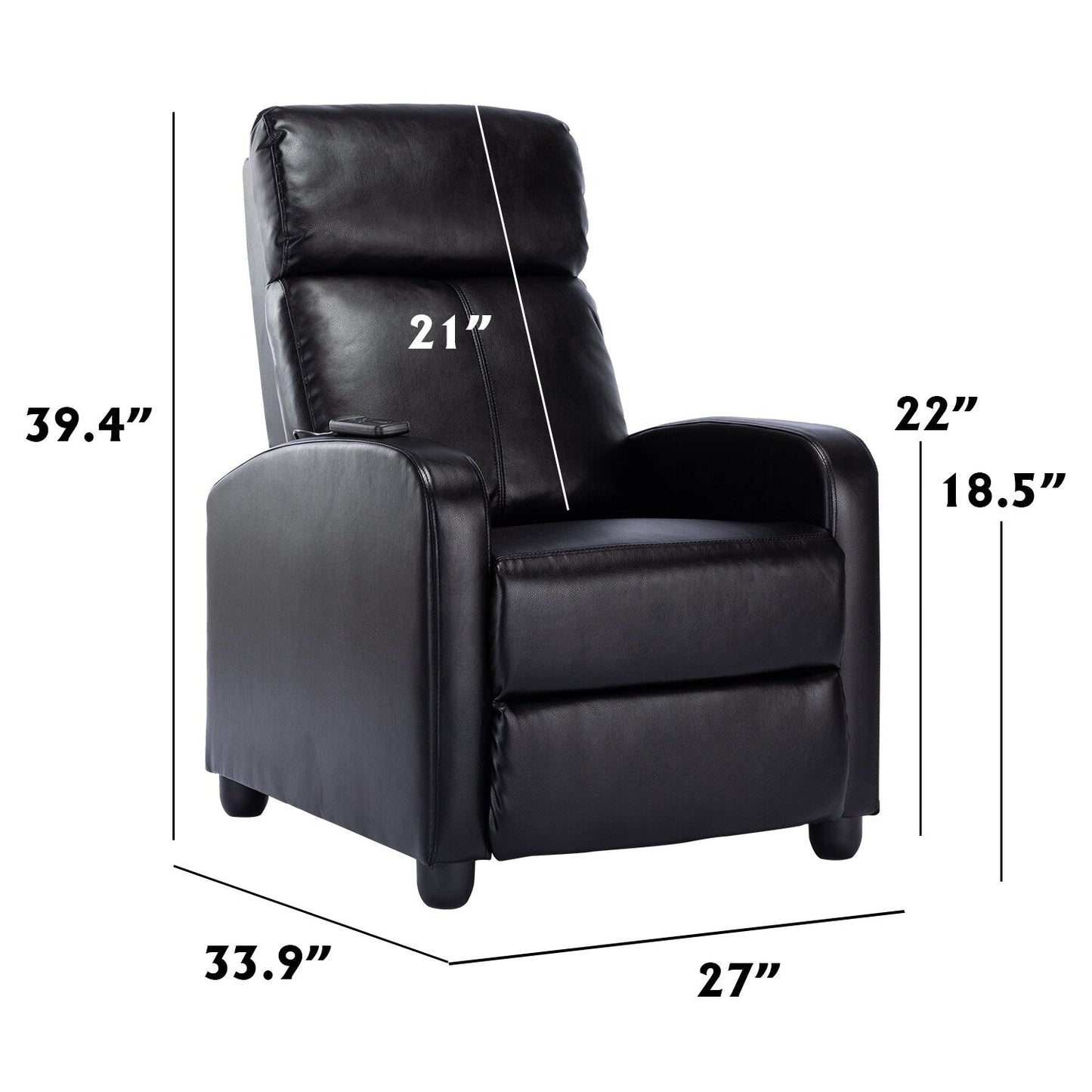 Fauteuils inclinables réglables pour le salon