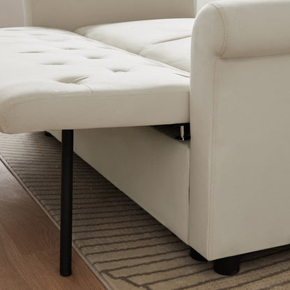 Canapé-lit réglable avec 2 coussins lombaires