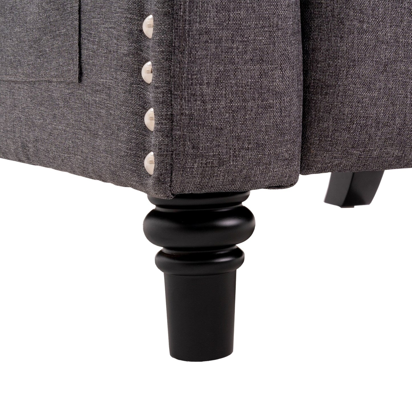 Fauteuil inclinable à dossier réglable, fauteuil clouté, grand canapé rembourré