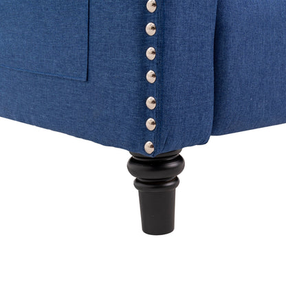 Fauteuil inclinable à dossier réglable, fauteuil clouté, grand canapé rembourré