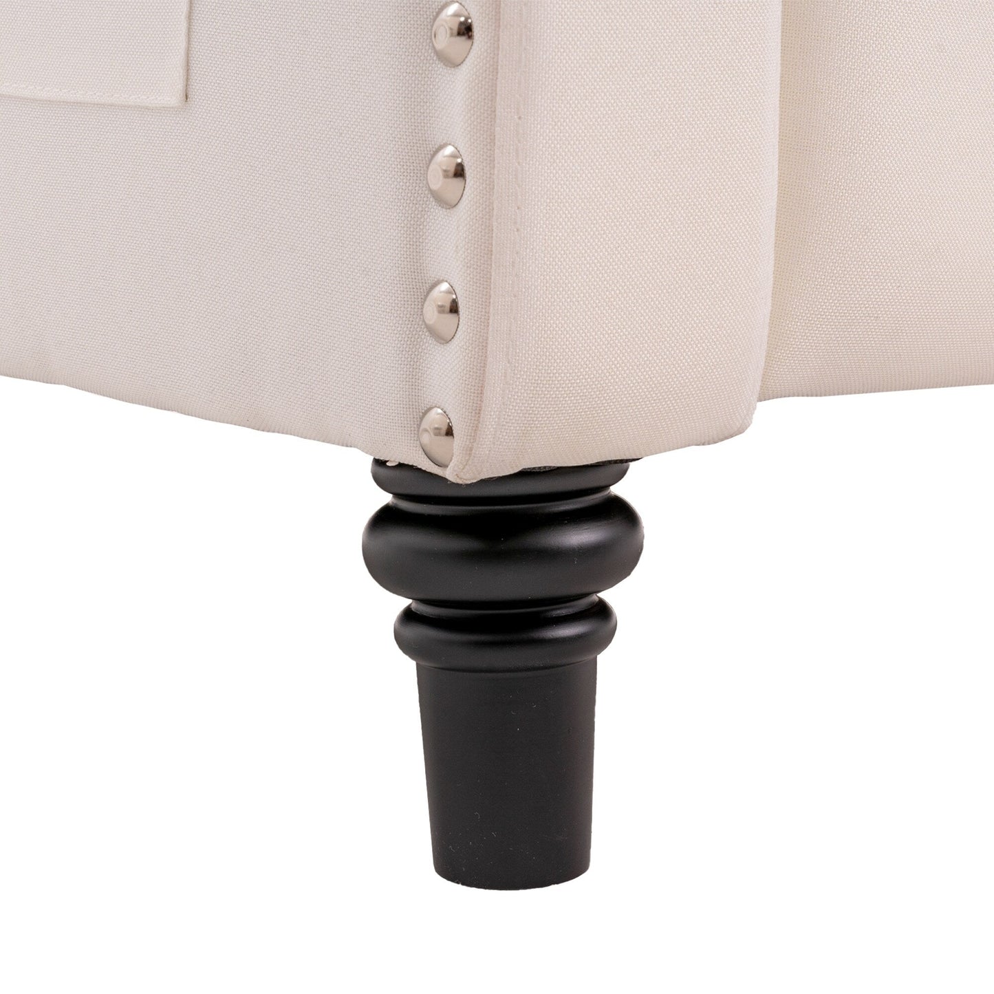 Fauteuil inclinable à dossier réglable, fauteuil clouté, grand canapé rembourré