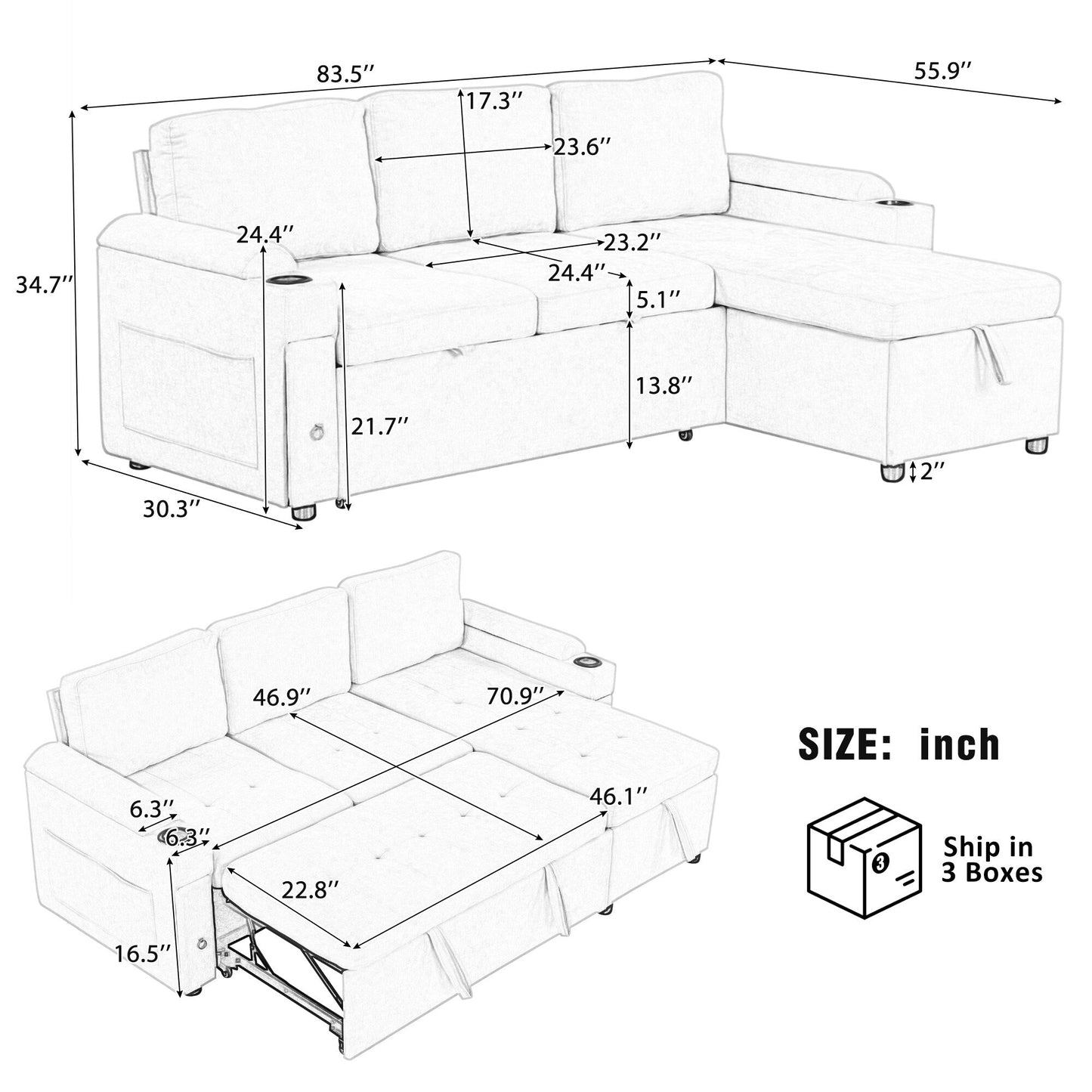 Canapé convertible abordable : un meuble compact pour les petits espaces
