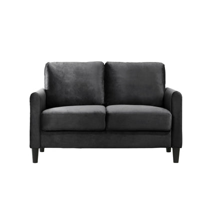 Ensemble de salon avec accoudoirs en velours Clayfell Airell