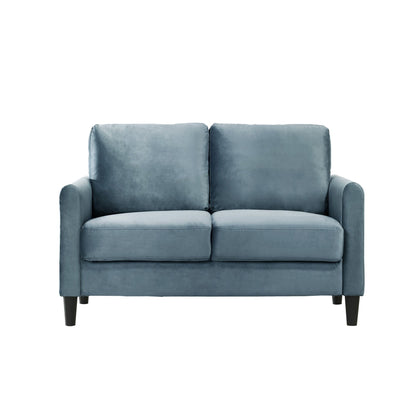 Ensemble de salon avec accoudoirs en velours Clayfell Airell