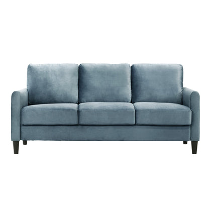 Ensemble de salon avec accoudoirs en velours Clayfell Airell