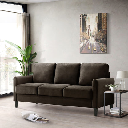 Ensemble de salon avec accoudoirs en velours Clayfell Airell