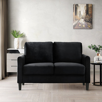 Ensemble de salon avec accoudoirs en velours Clayfell Airell