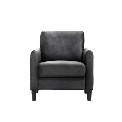 Ensemble de salon avec accoudoirs en velours Clayfell Airell