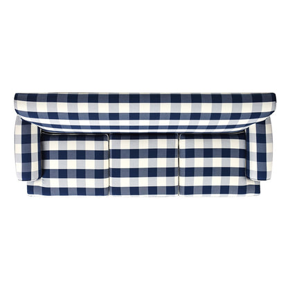 Canapé de salon Alana Lawson de 88 pouces « Canapé à trois coussins avec accoudoirs roulés et dossier serré » Assemblage minimal requis