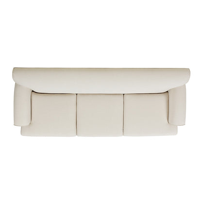 Canapé de salon Alana Lawson de 88 pouces « Canapé à trois coussins avec accoudoirs roulés et dossier serré » Assemblage minimal requis