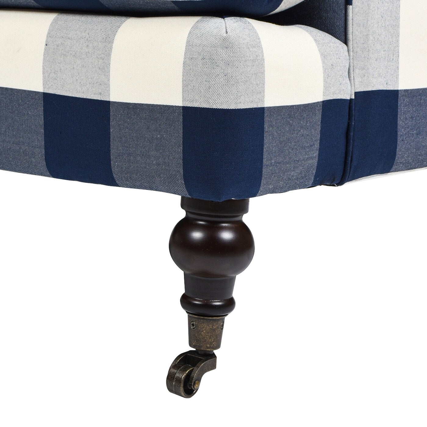 Canapé de salon Alana Lawson de 88 pouces « Canapé à trois coussins avec accoudoirs roulés et dossier serré » Assemblage minimal requis