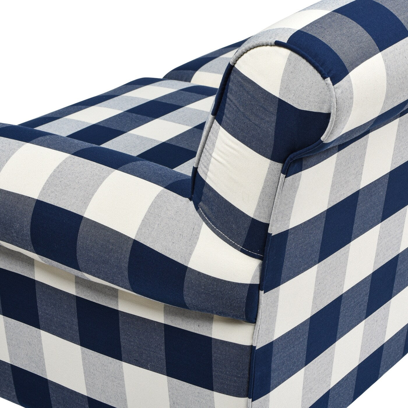 Canapé de salon Alana Lawson de 88 pouces « Canapé à trois coussins avec accoudoirs roulés et dossier serré » Assemblage minimal requis