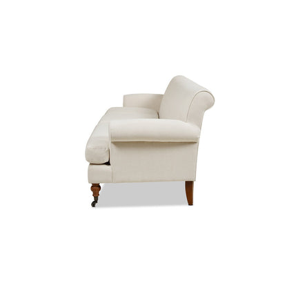 Canapé de salon Alana Lawson de 88 pouces « Canapé à trois coussins avec accoudoirs roulés et dossier serré » Assemblage minimal requis