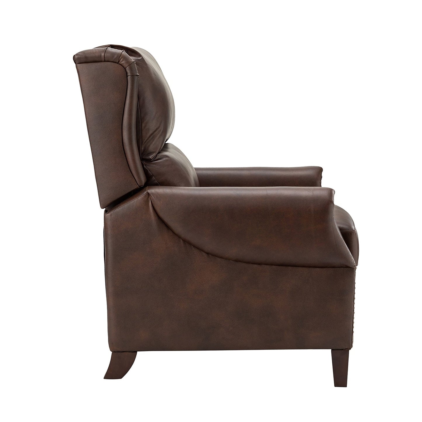 Fauteuil inclinable manuel large en cuir véritable Alicia 32,68
