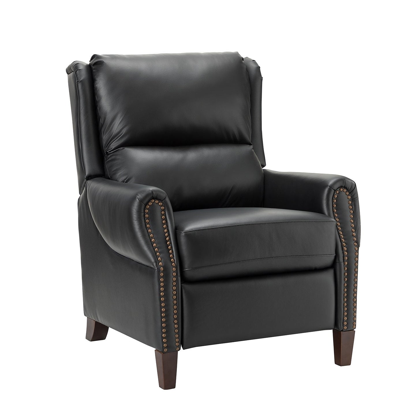 Fauteuil inclinable manuel large en cuir véritable Alicia 32,68