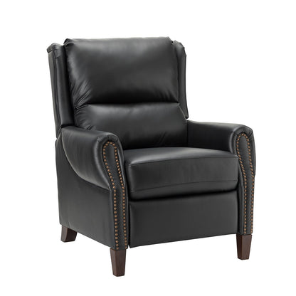 Fauteuil inclinable manuel large en cuir véritable Alicia 32,68