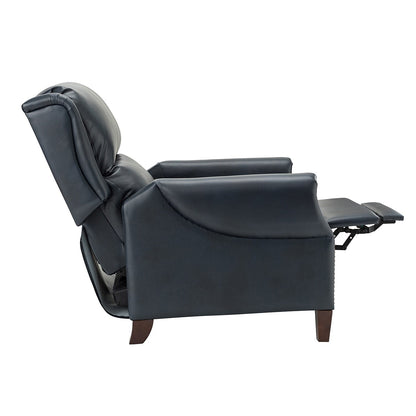 Fauteuil inclinable manuel large en cuir véritable Alicia 32,68