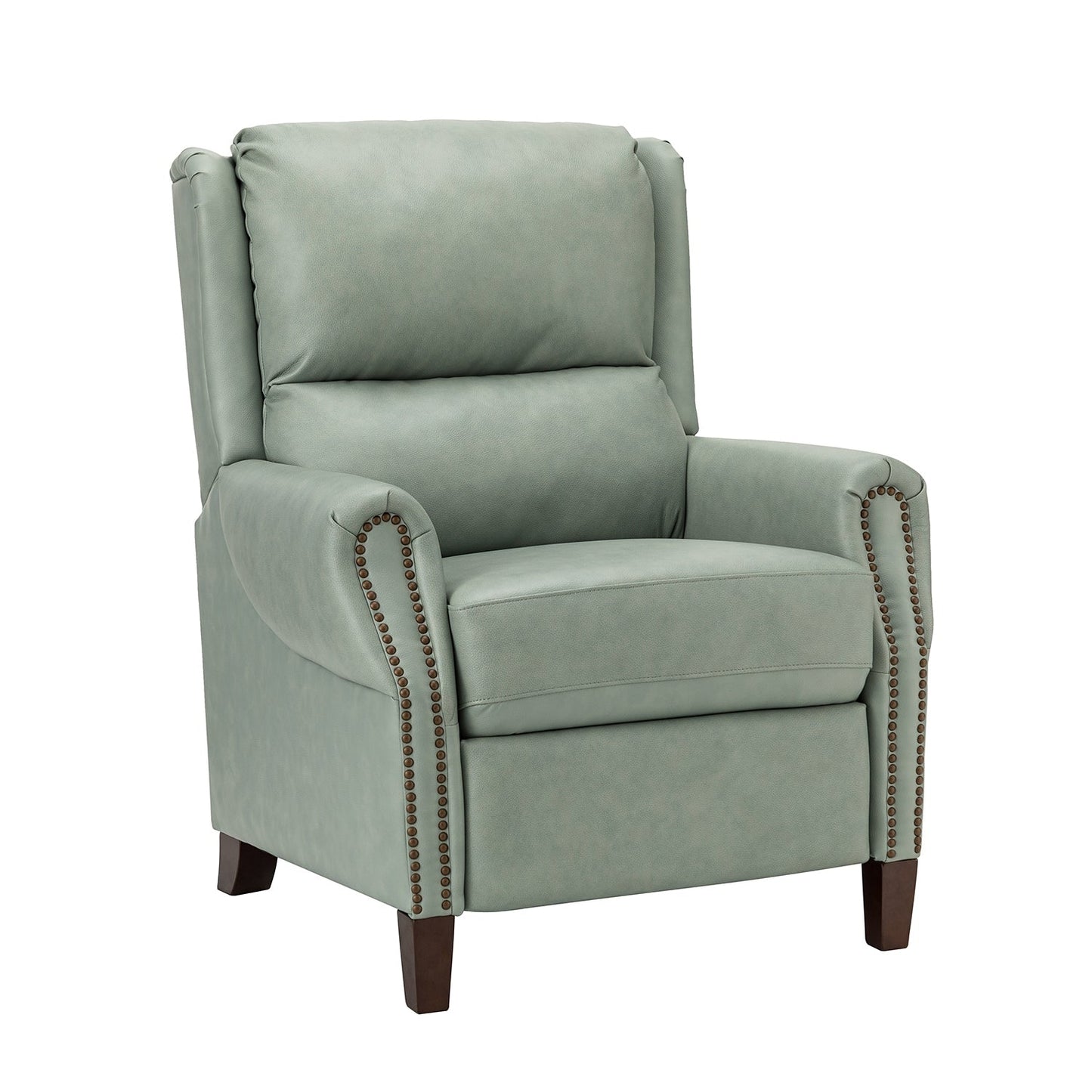 Fauteuil inclinable manuel large en cuir véritable Alicia 32,68