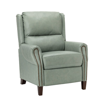 Fauteuil inclinable manuel large en cuir véritable Alicia 32,68