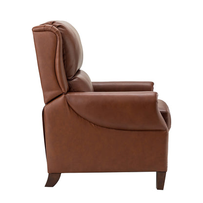 Fauteuil inclinable manuel large en cuir véritable Alicia 32,68