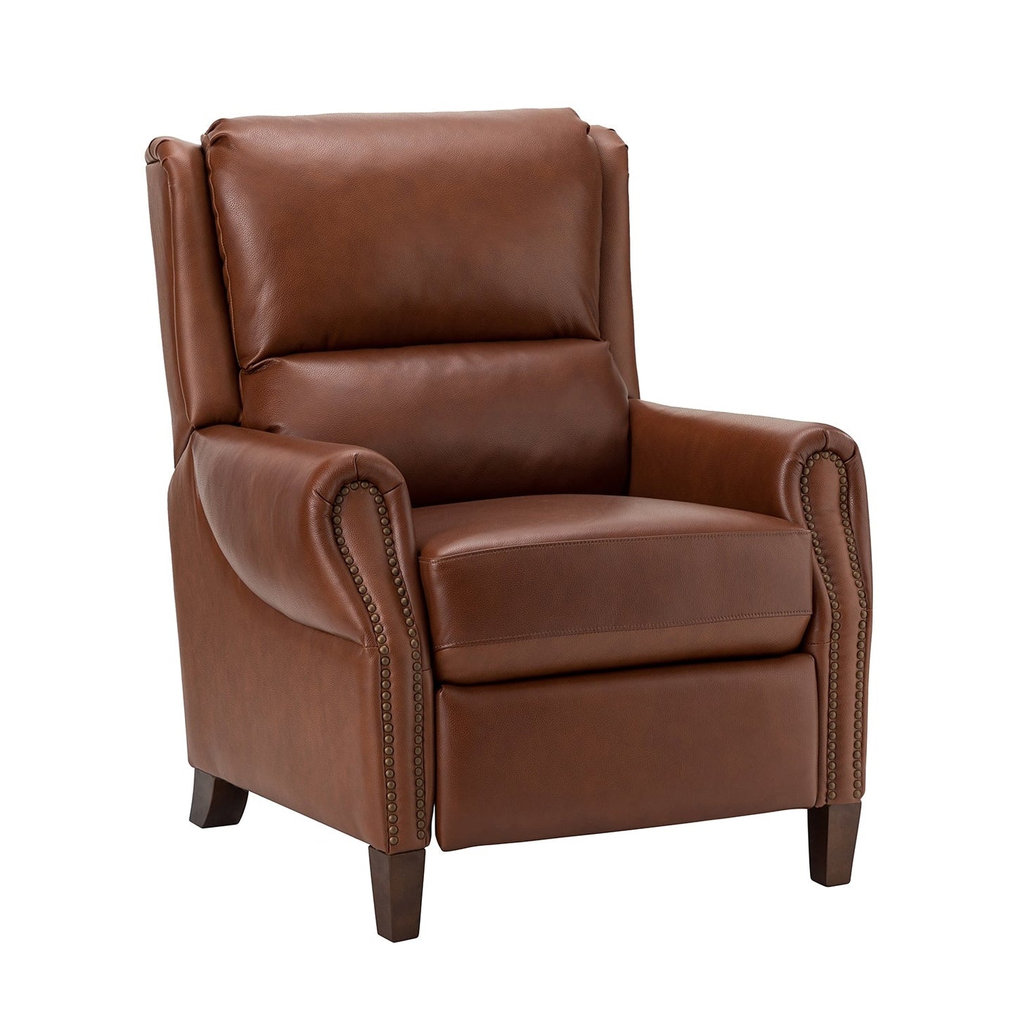 Fauteuil inclinable manuel large en cuir véritable Alicia 32,68