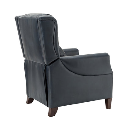 Fauteuil inclinable manuel large en cuir véritable Alicia 32,68