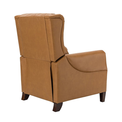 Fauteuil inclinable manuel large en cuir véritable Alicia 32,68