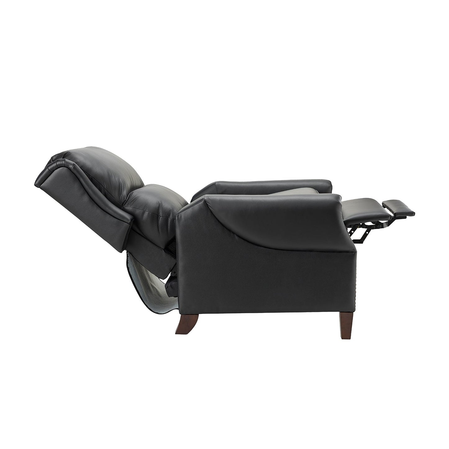 Fauteuil inclinable manuel large en cuir véritable Alicia 32,68