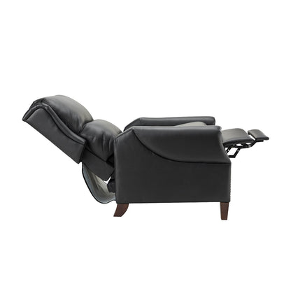 Fauteuil inclinable manuel large en cuir véritable Alicia 32,68