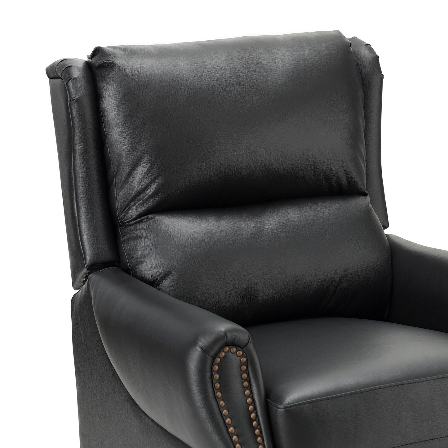 Fauteuil inclinable manuel large en cuir véritable Alicia 32,68