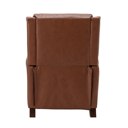 Fauteuil inclinable manuel large en cuir véritable Alicia 32,68