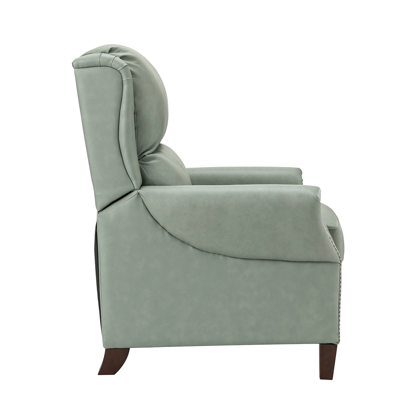 Fauteuil inclinable manuel large en cuir véritable Alicia 32,68