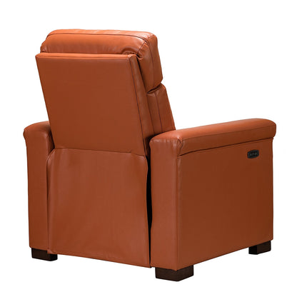 Fauteuil inclinable électrique classique contemporain Alicia 34,65 pouces de large en cuir véritable avec port USB
