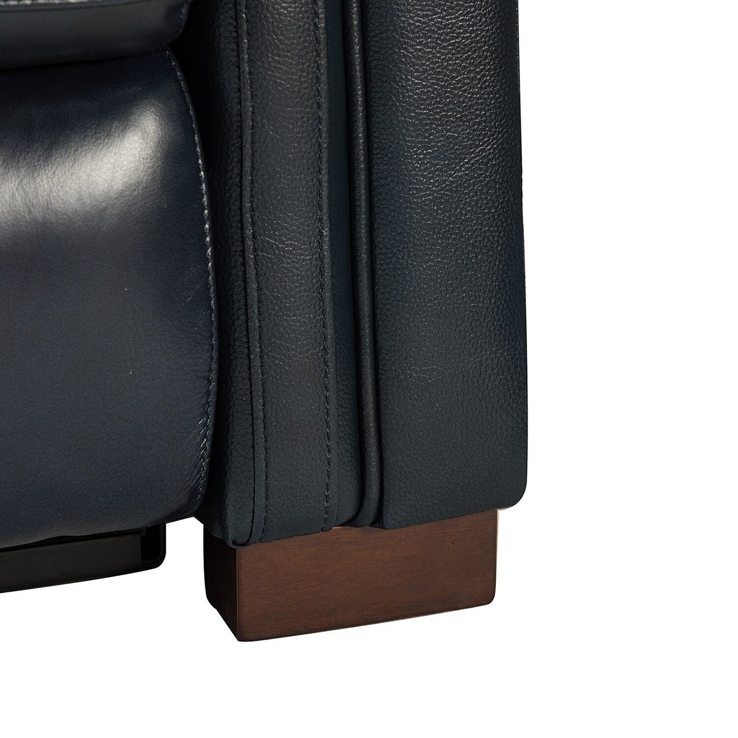 Fauteuil inclinable électrique classique contemporain Alicia 34,65 pouces de large en cuir véritable avec port USB