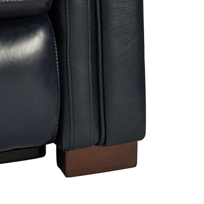 Fauteuil inclinable électrique classique contemporain Alicia 34,65 pouces de large en cuir véritable avec port USB