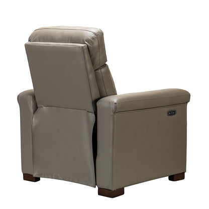 Fauteuil inclinable électrique classique contemporain Alicia 34,65 pouces de large en cuir véritable avec port USB