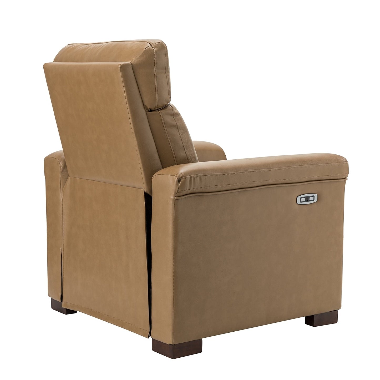 Fauteuil inclinable électrique classique contemporain Alicia 34,65 pouces de large en cuir véritable avec port USB