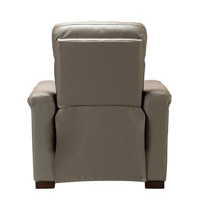 Fauteuil inclinable électrique classique contemporain Alicia 34,65 pouces de large en cuir véritable avec port USB