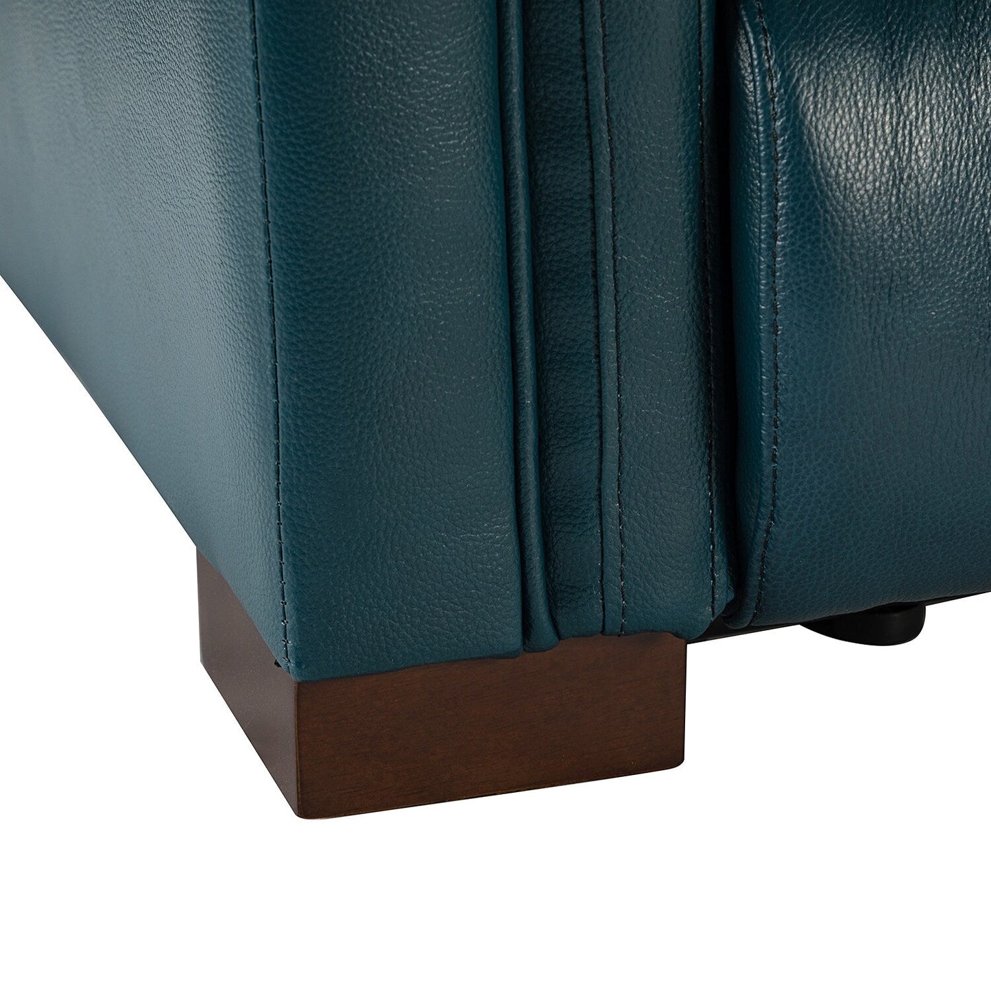 Fauteuil inclinable électrique classique contemporain Alicia 34,65 pouces de large en cuir véritable avec port USB