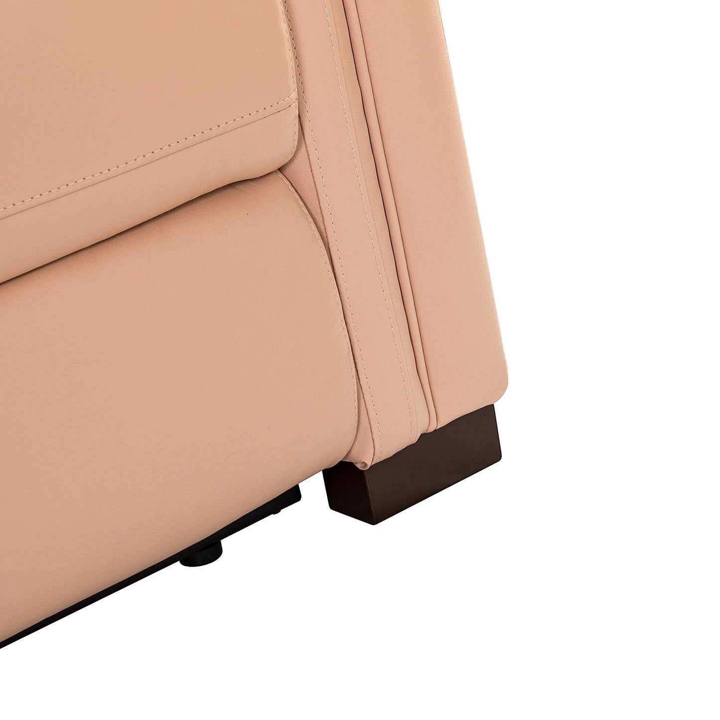 Fauteuil inclinable électrique classique contemporain Alicia 34,65 pouces de large en cuir véritable avec port USB