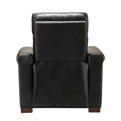 Fauteuil inclinable électrique classique contemporain Alicia 34,65 pouces de large en cuir véritable avec port USB