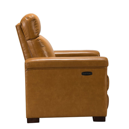 Fauteuil inclinable électrique classique contemporain Alicia 34,65 pouces de large en cuir véritable avec port USB